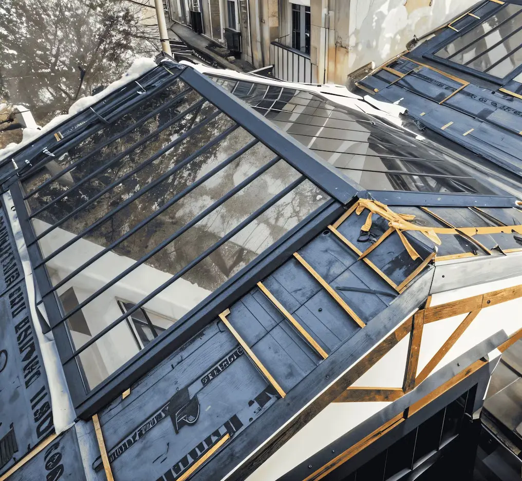 Verrières de toit à deux pentes